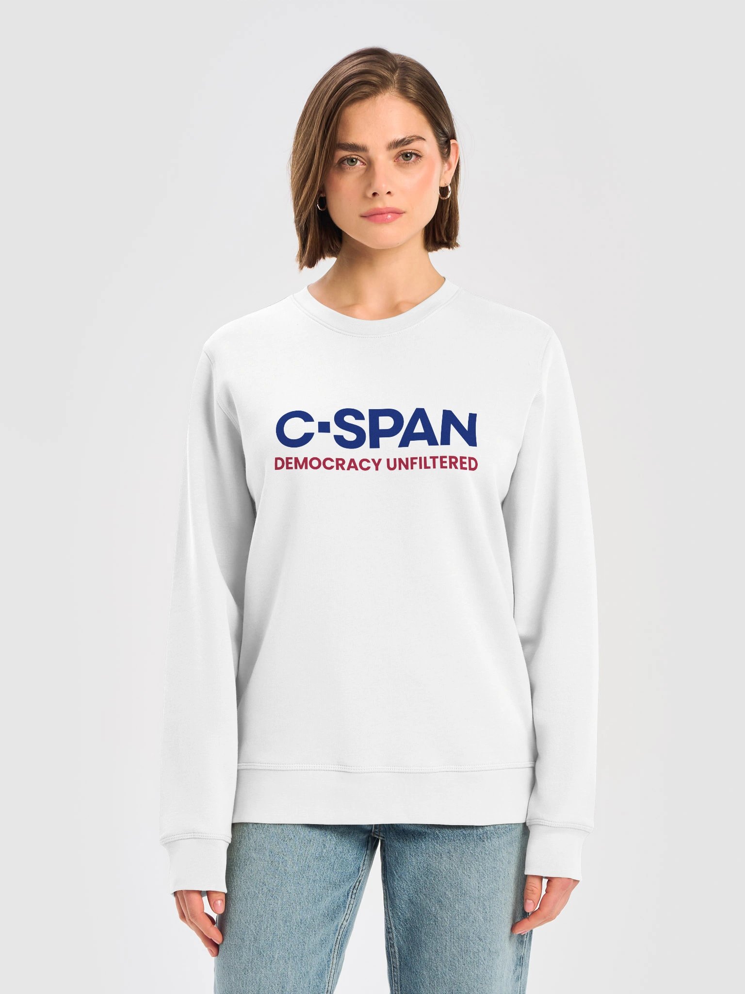 C-SPAN Democracy Unfiltered White Crewneck product image (1)