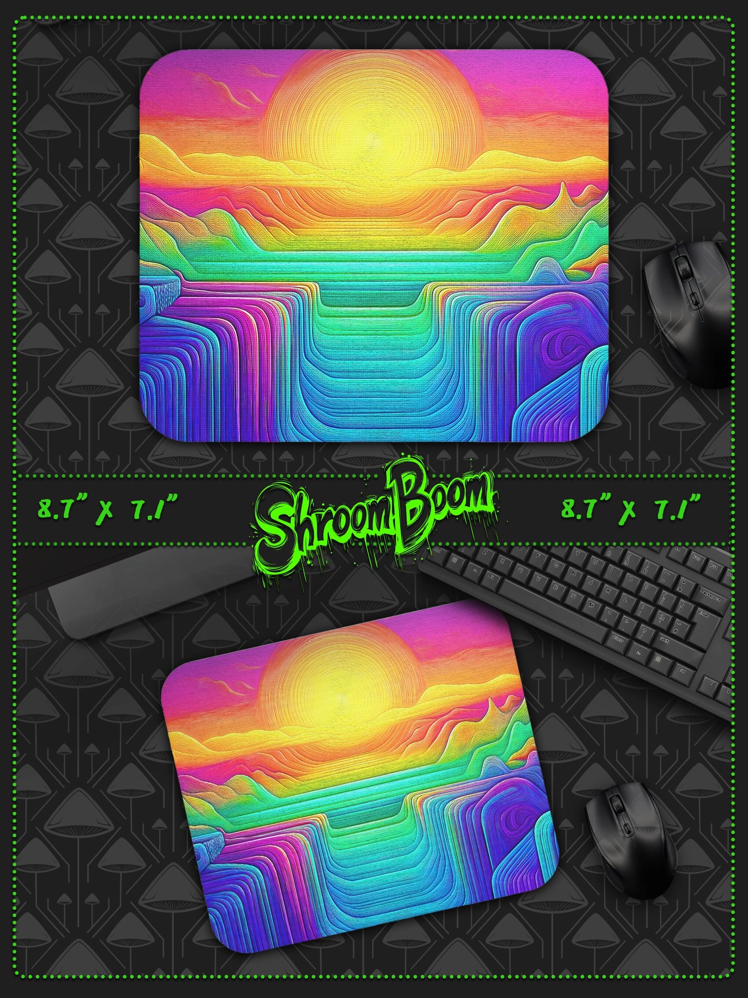Horizon Ritual - Minimal Sacred Mouse Pad product image (1)