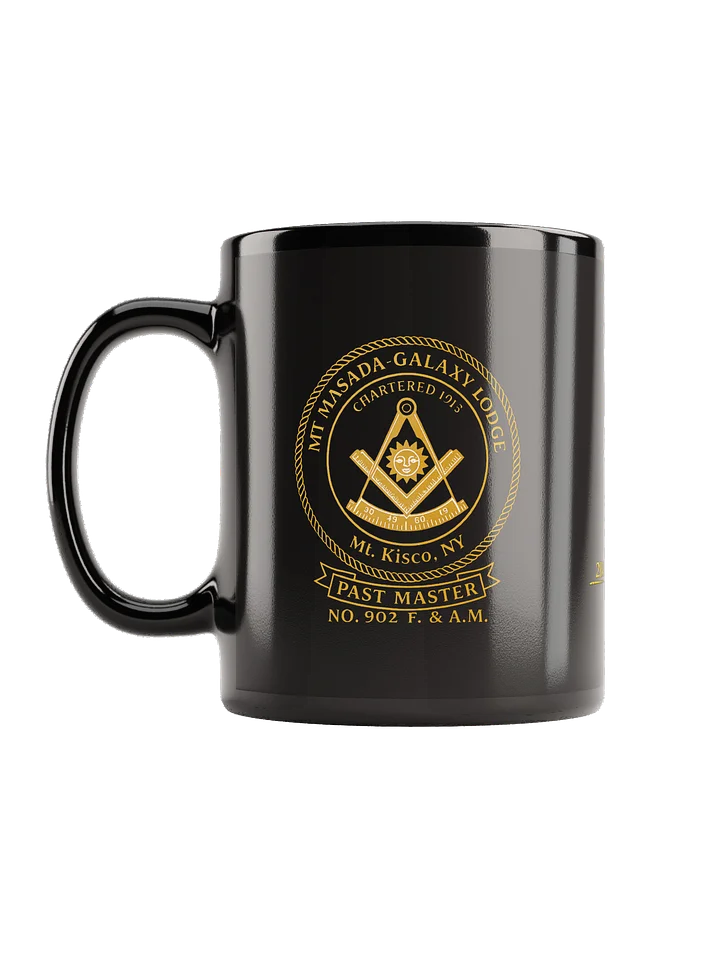 MMG: Past Master Masonic Emblem Black Glossy Mug product image (1)
