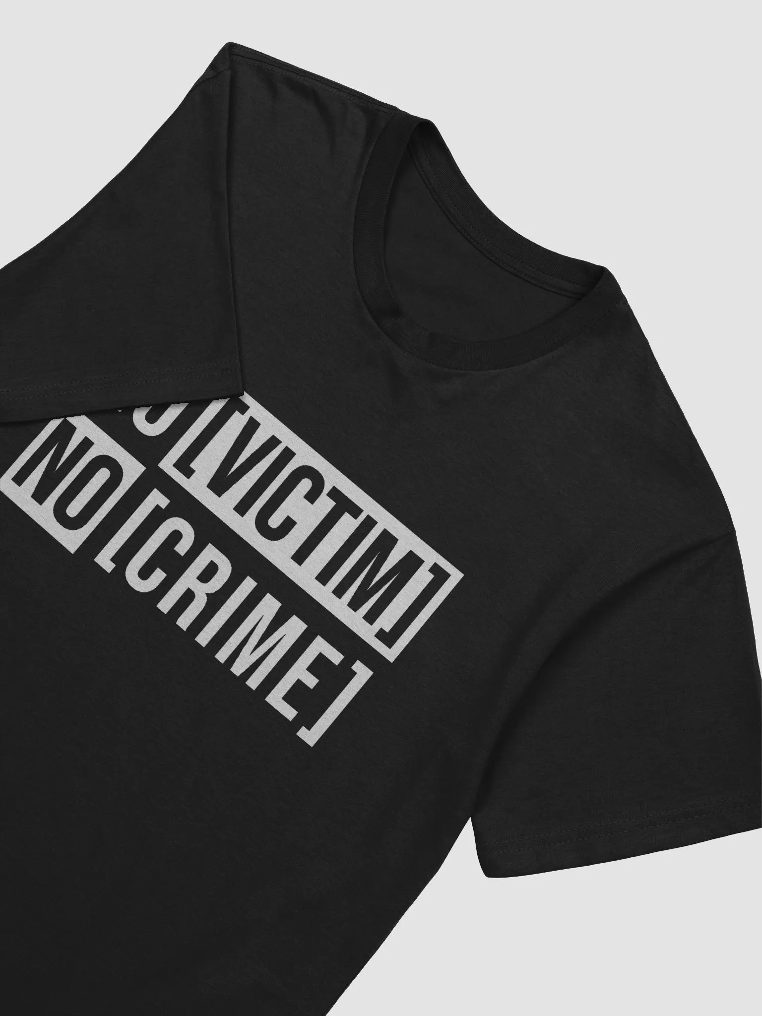 No Victim No Crime V2 White Design Next Level Tee product image (1)