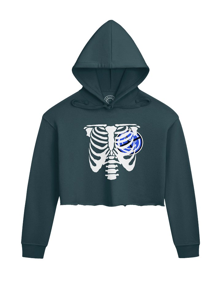 RIB CROP TOP HOODIE🩻 product image (1)