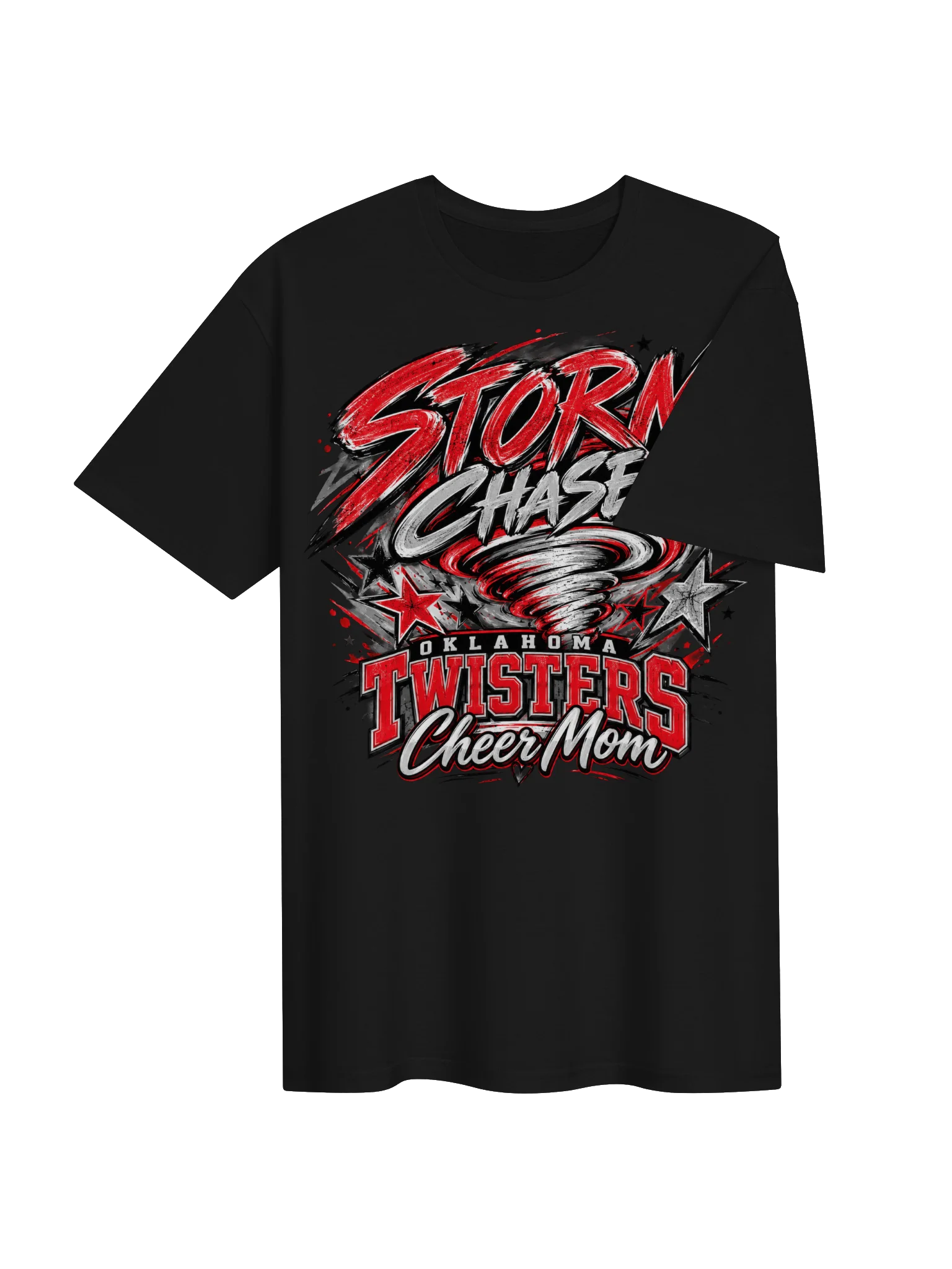 Oklahoma Twisters Storm Chaser Cheer Mom T-Shirt product image (7)