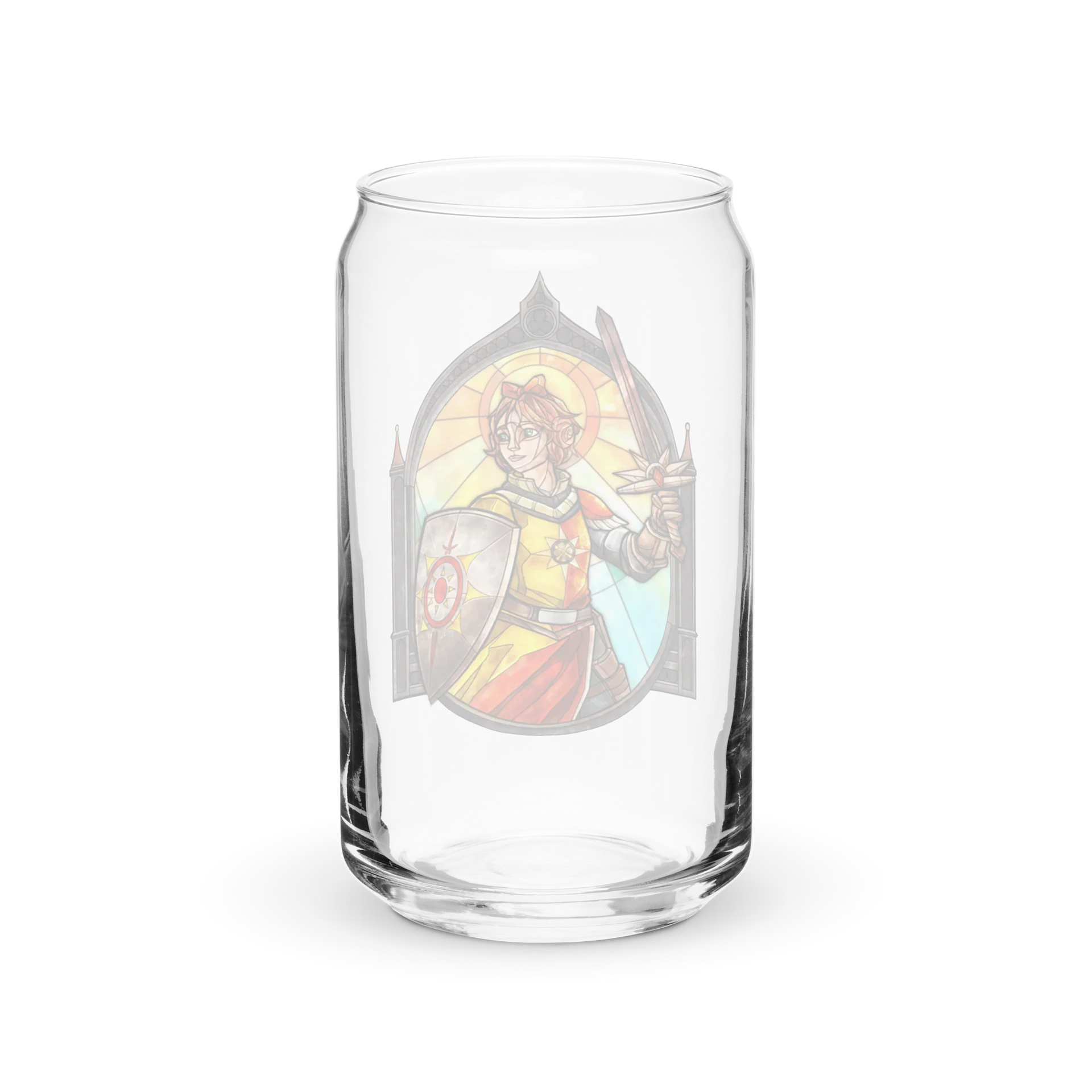 Squire Lou of the Solar Knights (Torched RP) Can-Shaped Glass product image (6)
