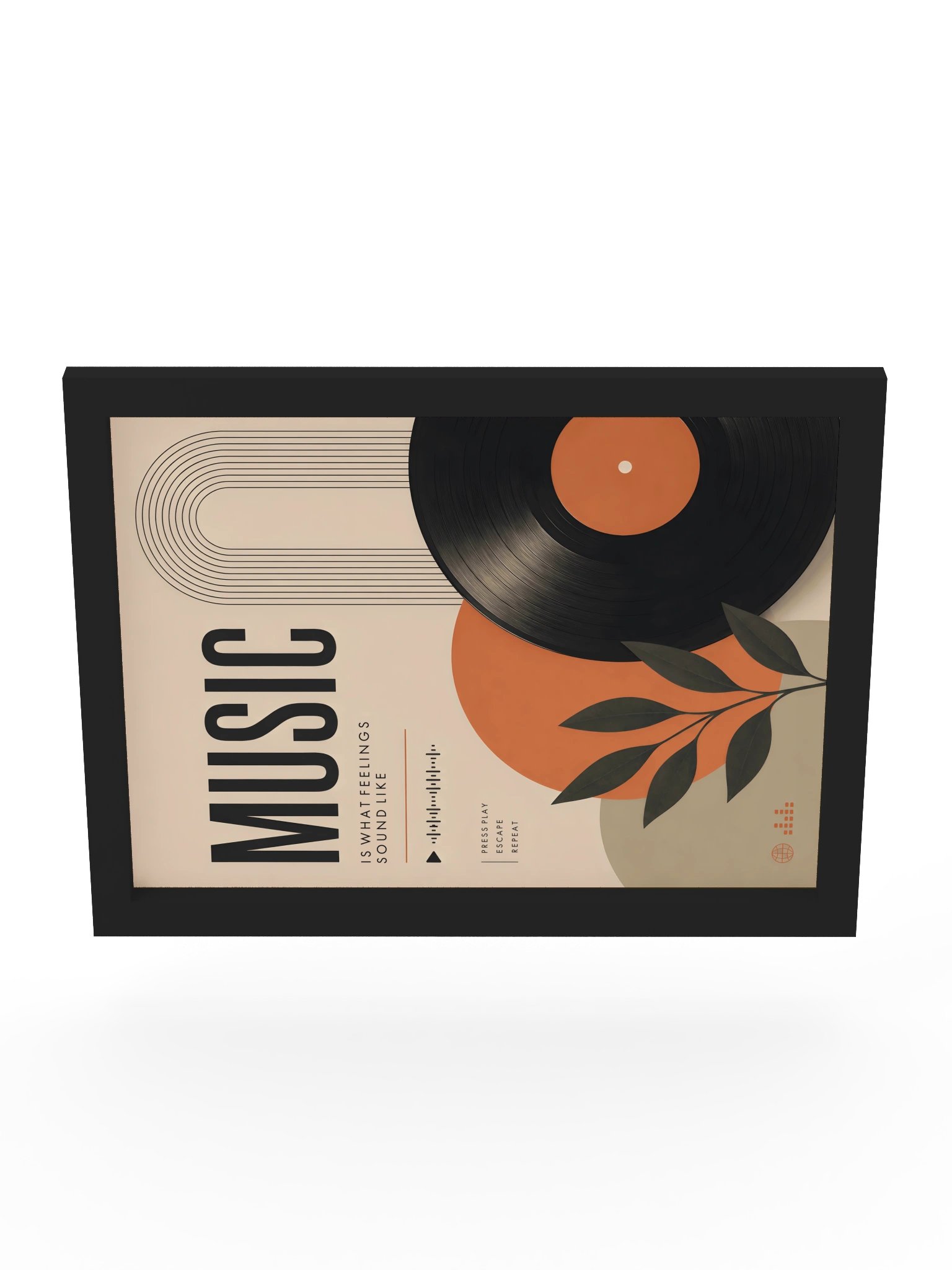 Music Is What Feelings Sound Like — Retro Music Boho Wall Art product image (37)