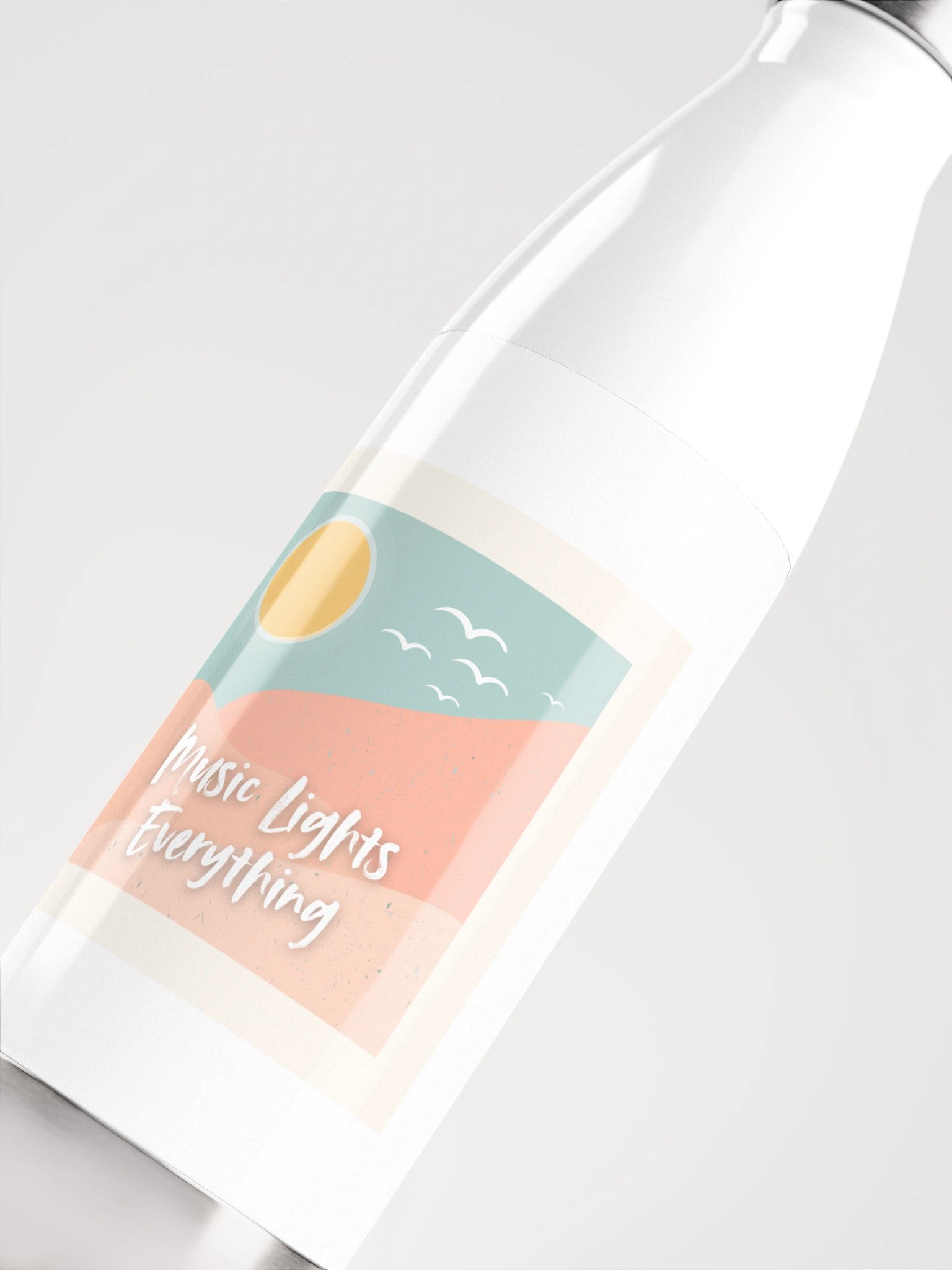MUSIC LIGHTS EVERYTHING Stainless Steel Water Bottle product image (5)