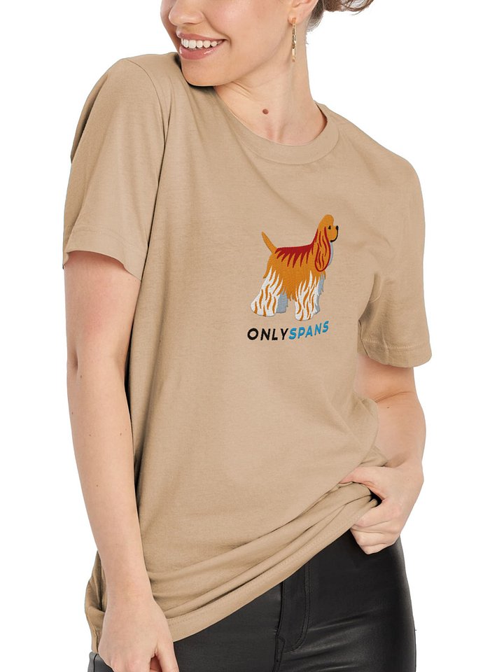 Only Spans T-Shirt(Embroidered) of an American Cocker Spaniel(Fawn) product image (2)