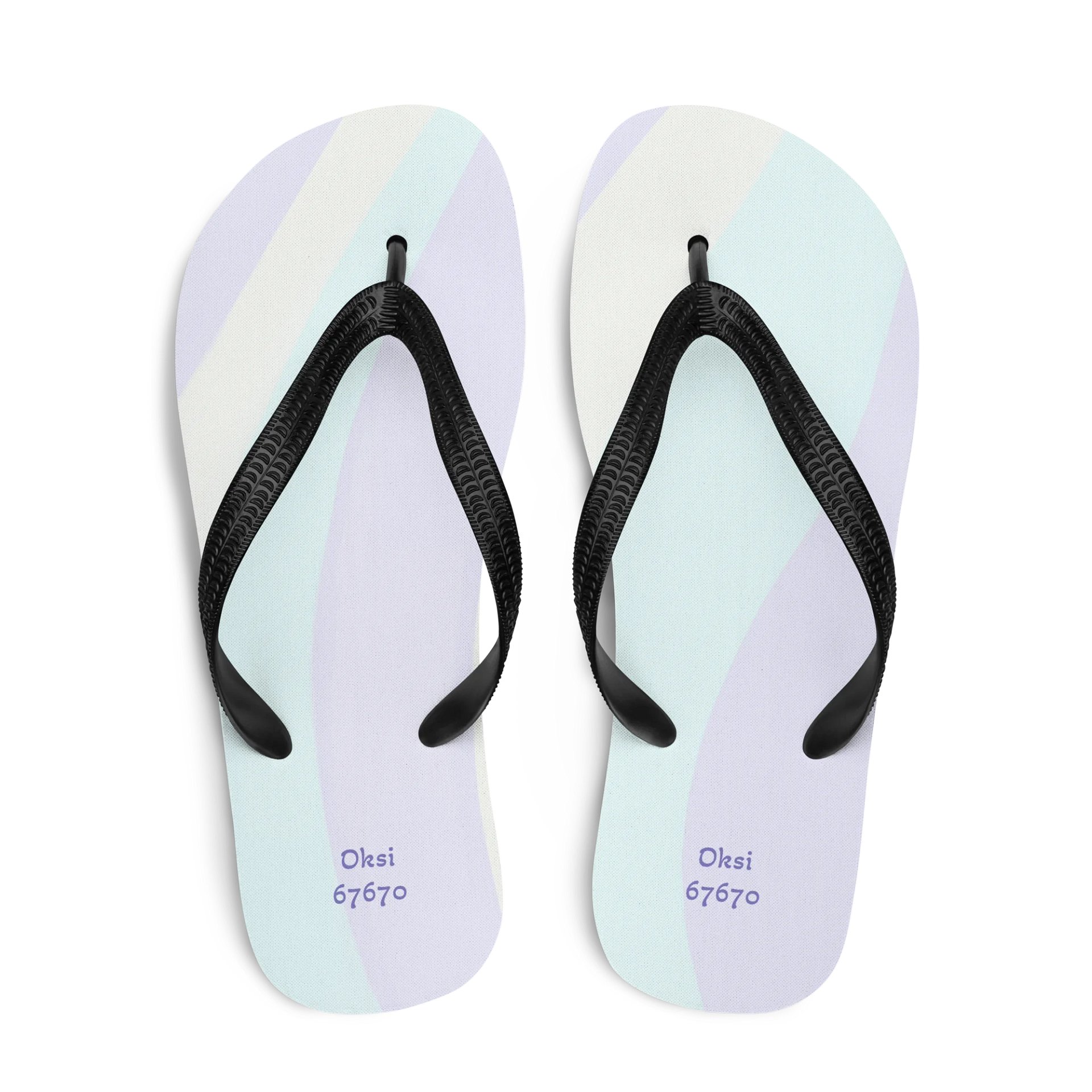 Pastel Wave Custom Flip-Flops product image (2)