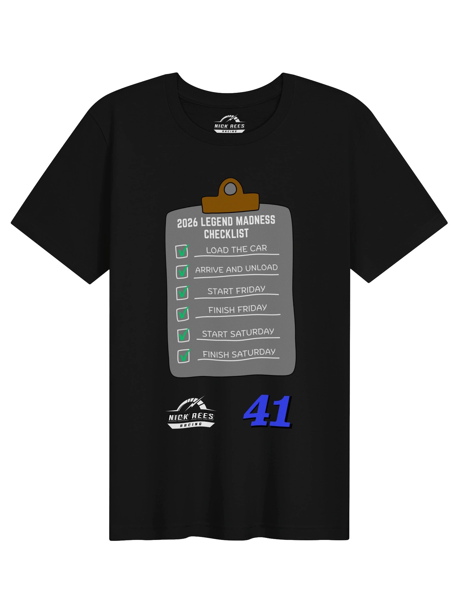 Unisex Nick Rees 2026 Legend Madness Checklist T-Shirt product image (1)
