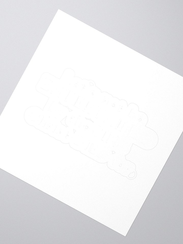 Let's not be entertained by the sins Christ died for die cut sticker product image (2)