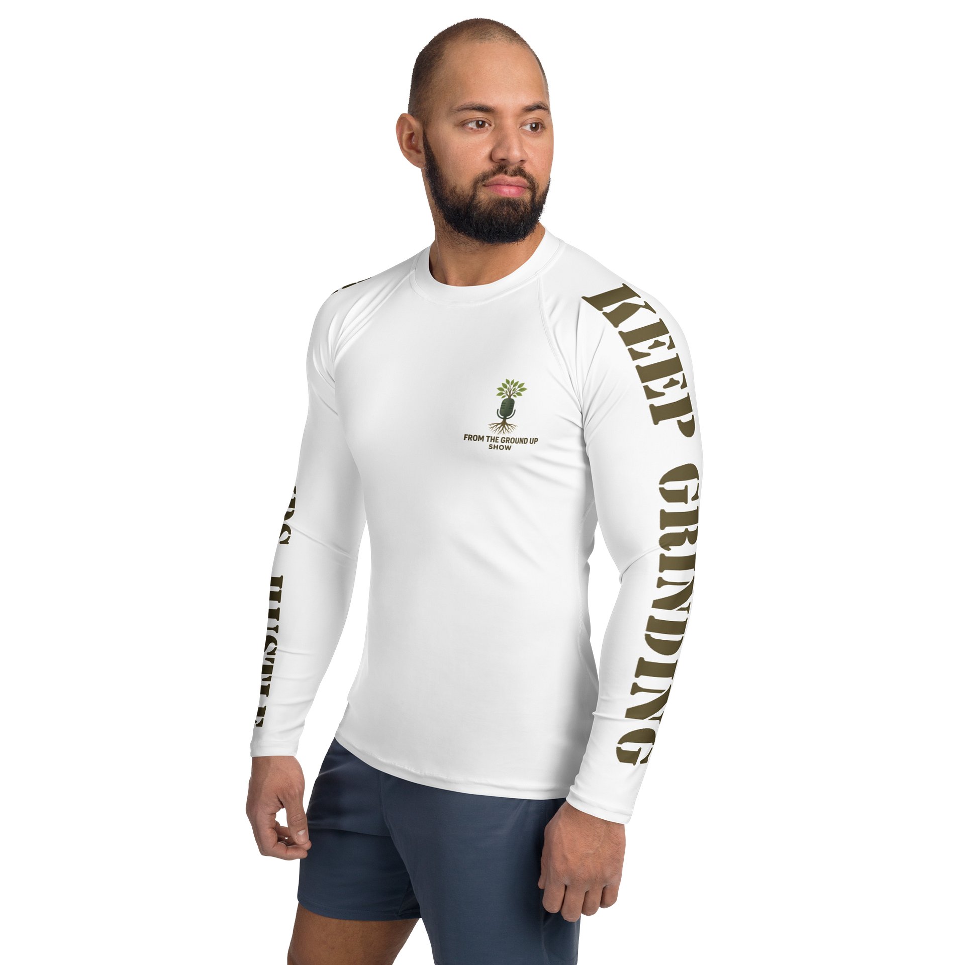 Keep Grinding Men's long-sleeve Rash Guard product image (2)