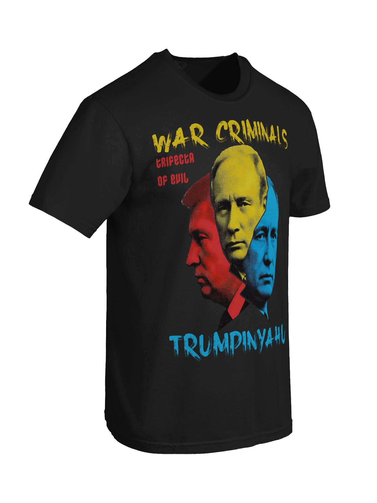 Trumpinyahu T-Shirt, Trifecta Of Evil Anti Trump. Putin, And Netanyahu Parody Political Protest Tee, product image (9)