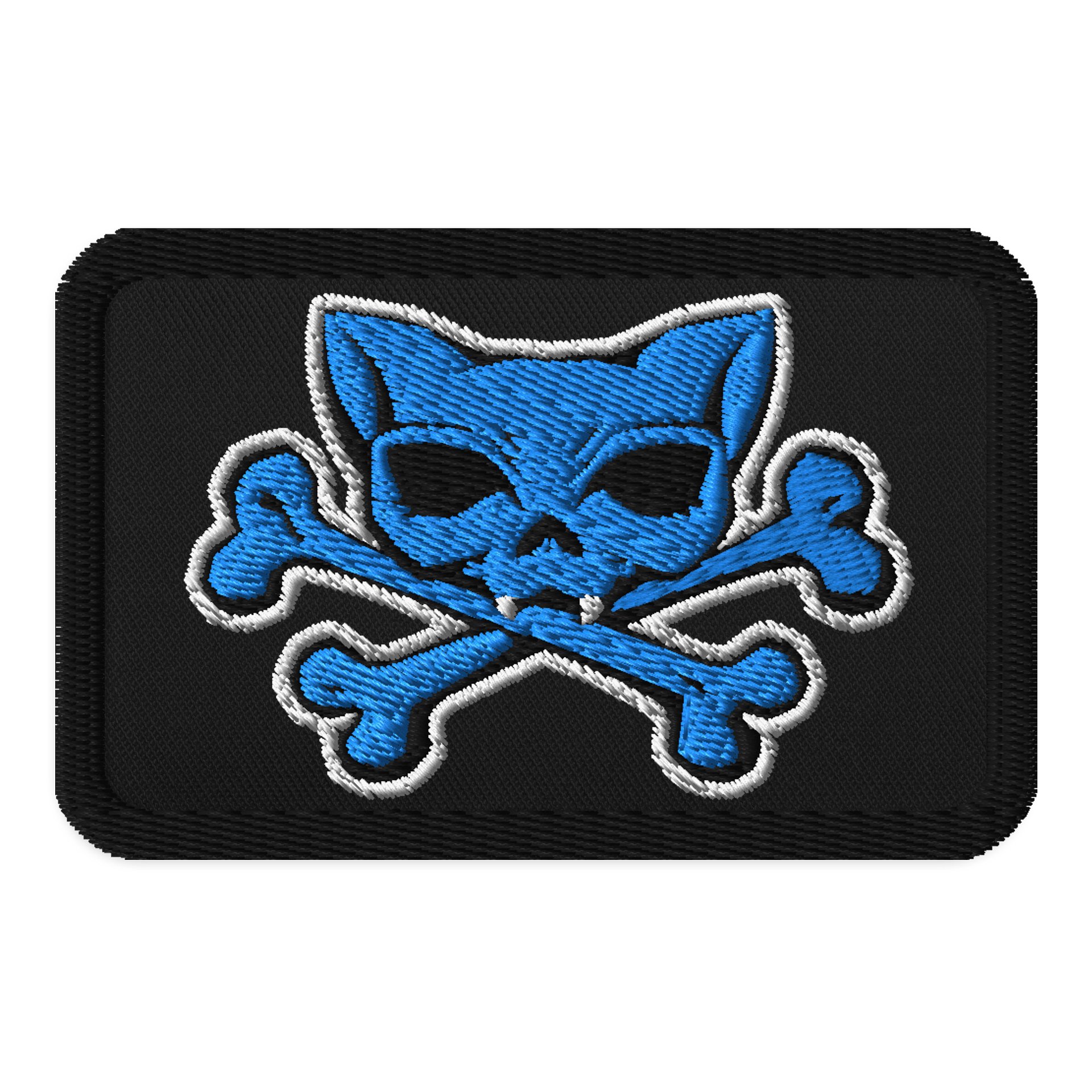 Blue Kat Skull Patch product image (1)