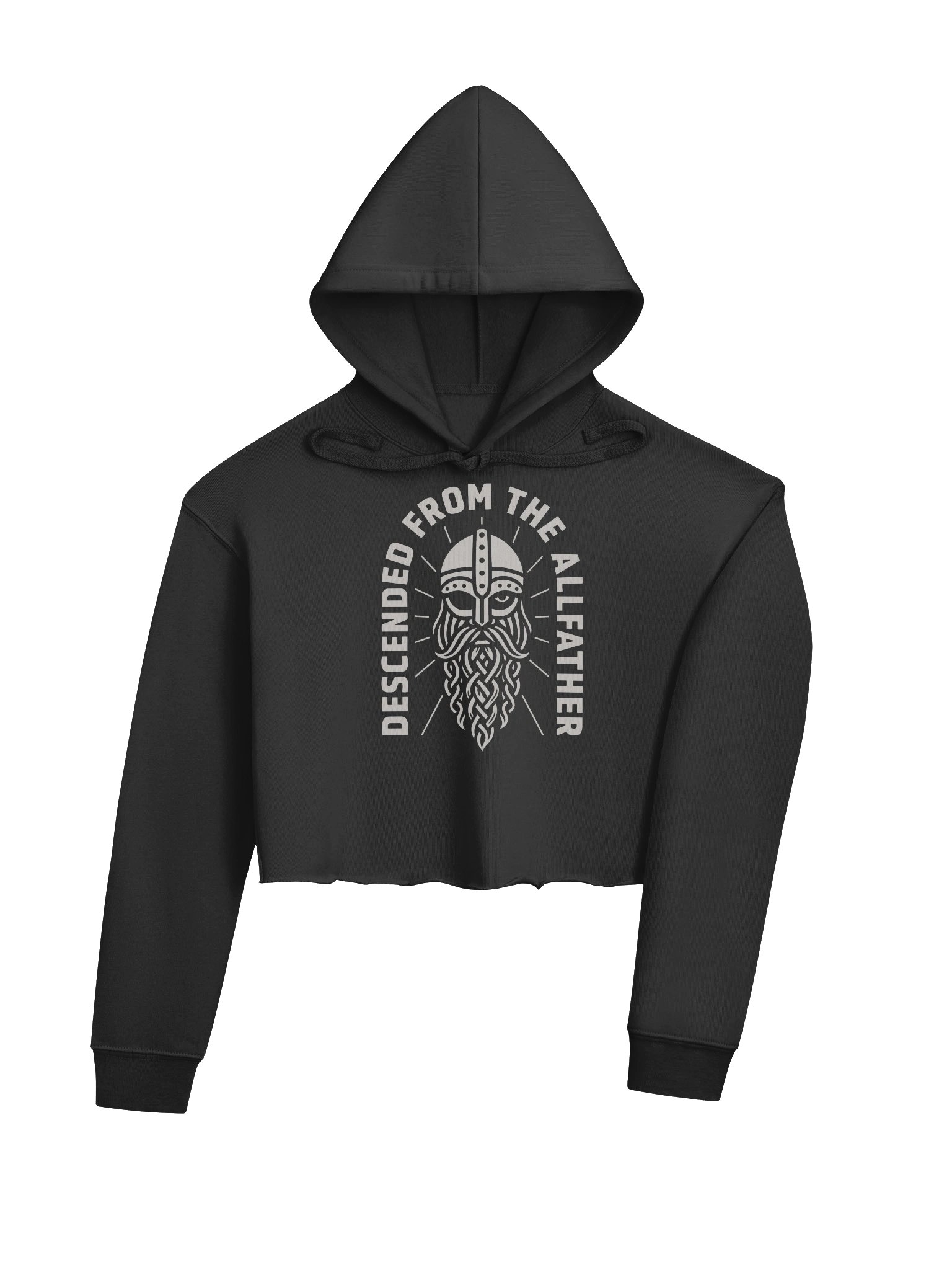 Descended from the Allfather Crop Hoodie product image (7)