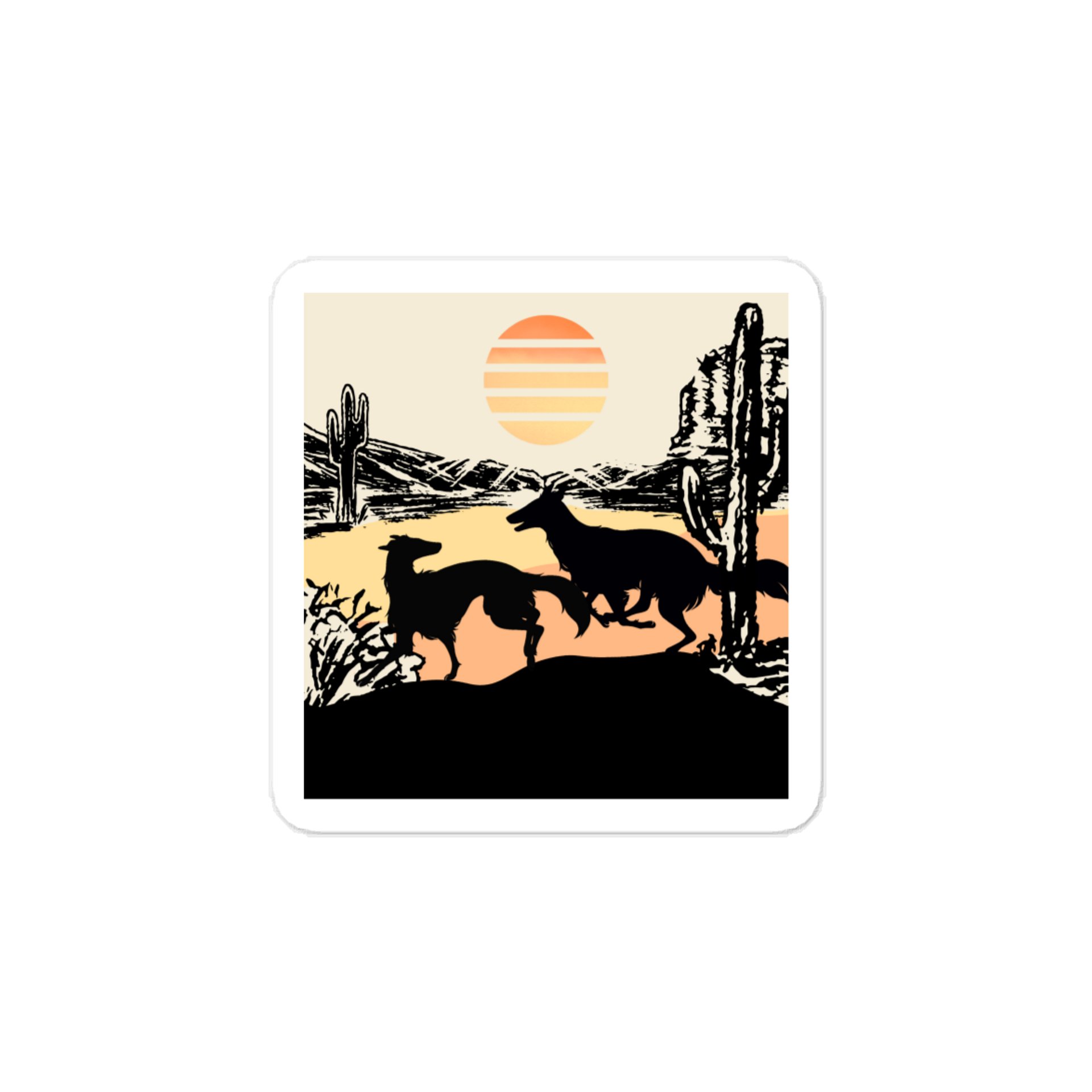 Silhouette Series: Sunrise Romp - Sticker product image (1)