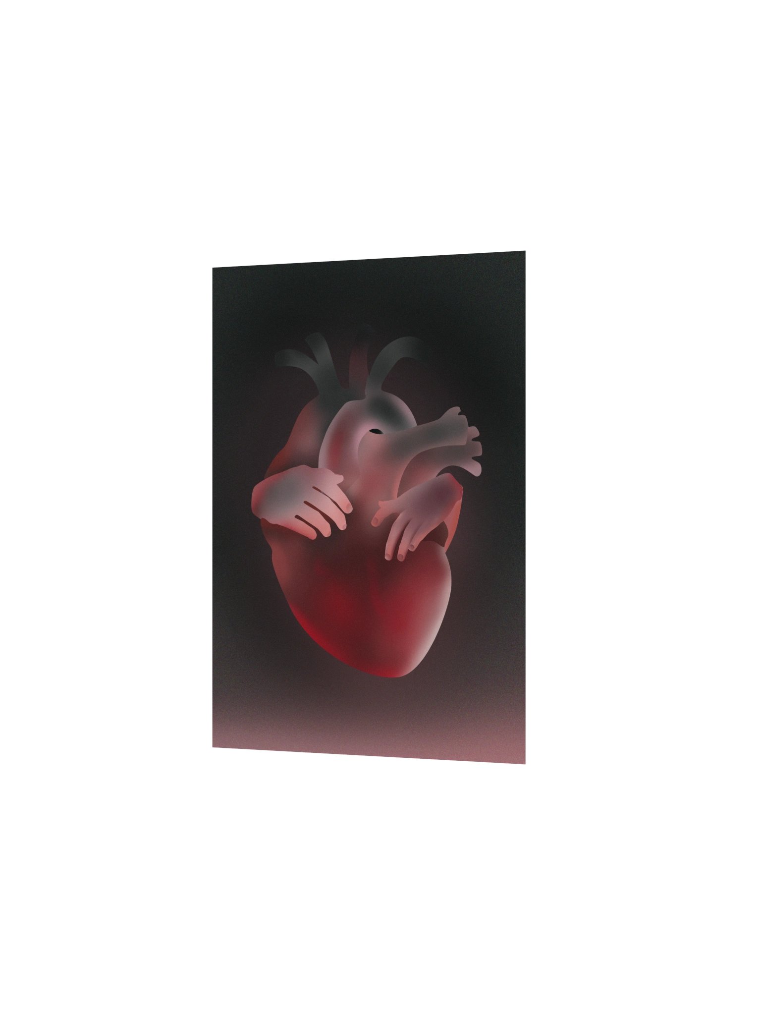 Surreal Heart Illustration - Self-Love & Healing Poster product image (7)