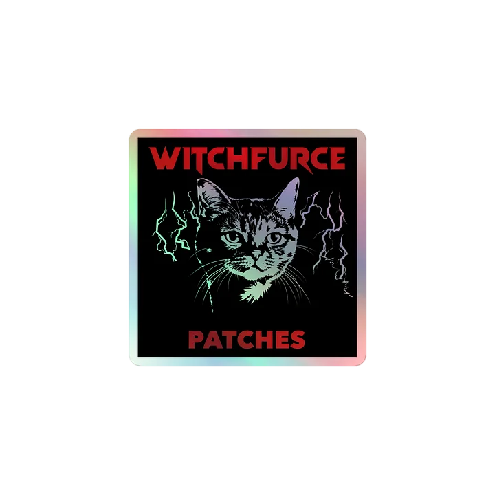 Cats and Metal — Witchfurce Patches Holo Sticker product image (1)