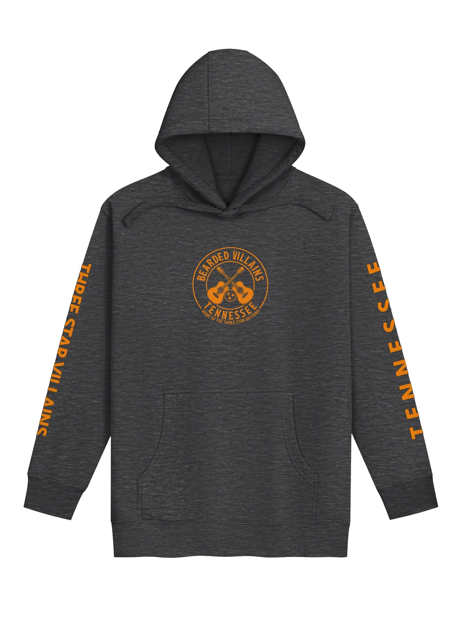 TSV “Volunteers Forge” Premium Hoodie | Tennessee Orange + Smokey Gray | Front/Back Print + Sleeve Text product image (1)