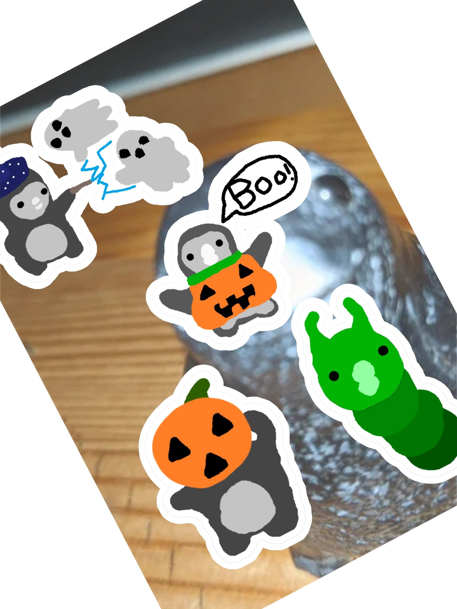 Hubert Halloween Sticker Sheet product image (1)
