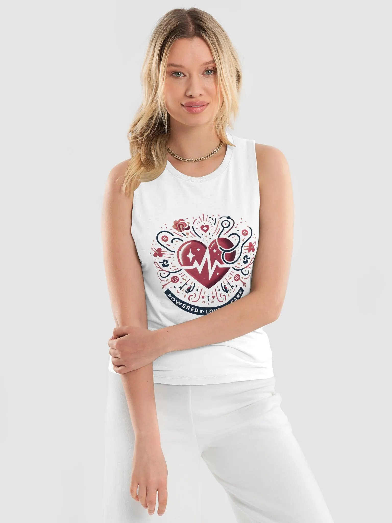 Faceted Love and Care Women's Muscle Tank product image (8)