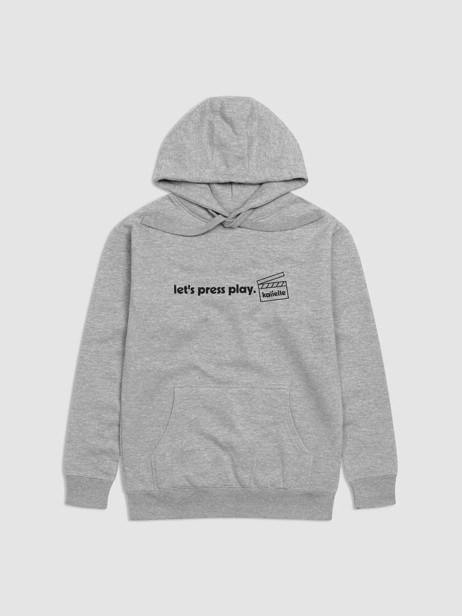 Let's Press Play Hoodie [Dark Text] product image (2)