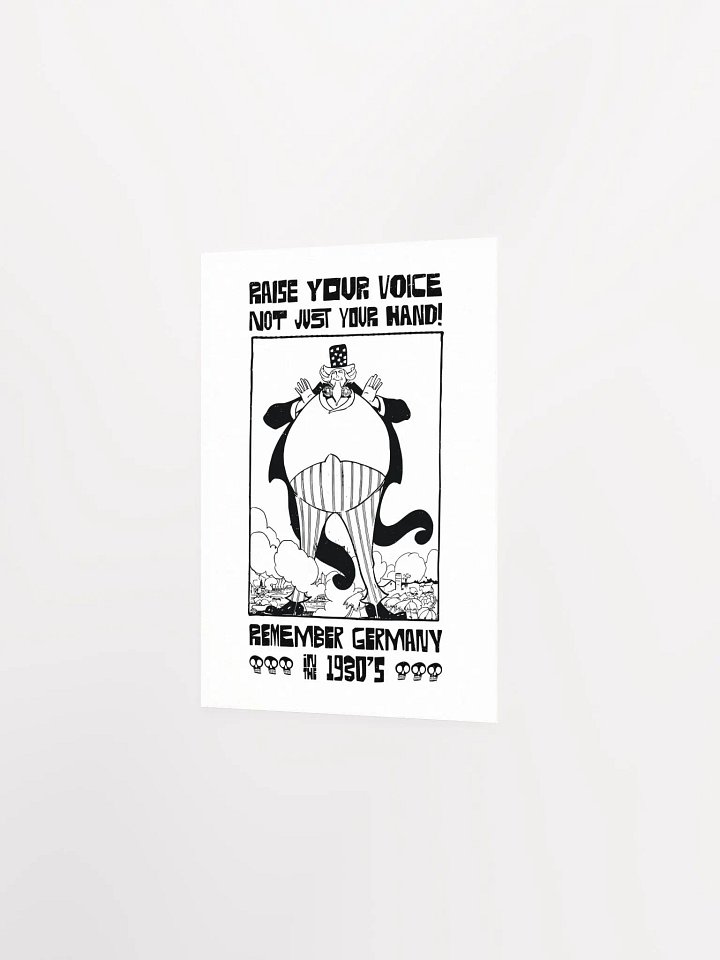 Raise Your Voice Not Your Hand Political Student Poster product image (14)