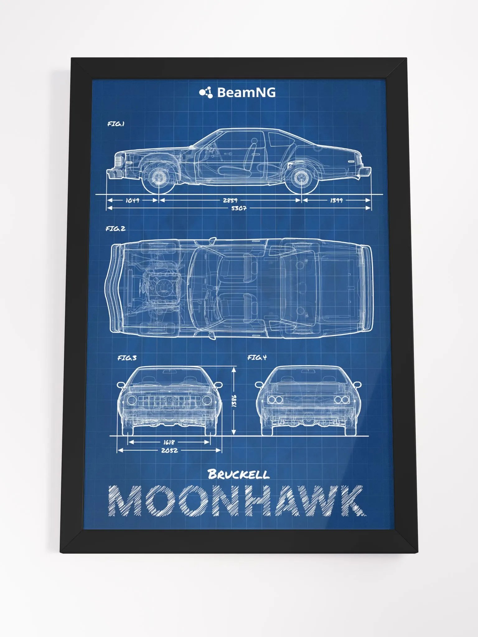 Framed Poster: Bruckell Moonhawk Blueprint product image (4)