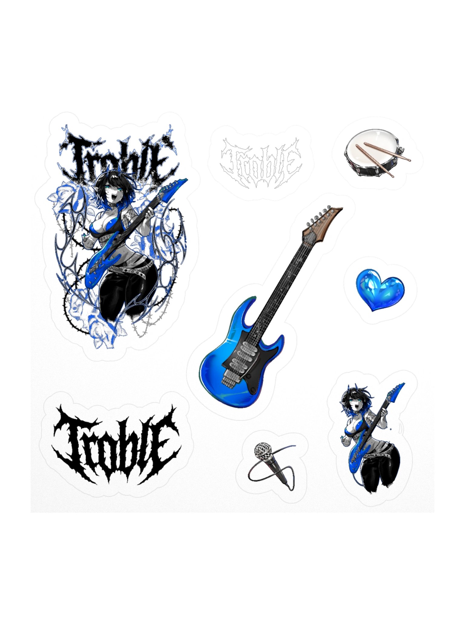 Troble Metal Sticker Sheet product image (1)