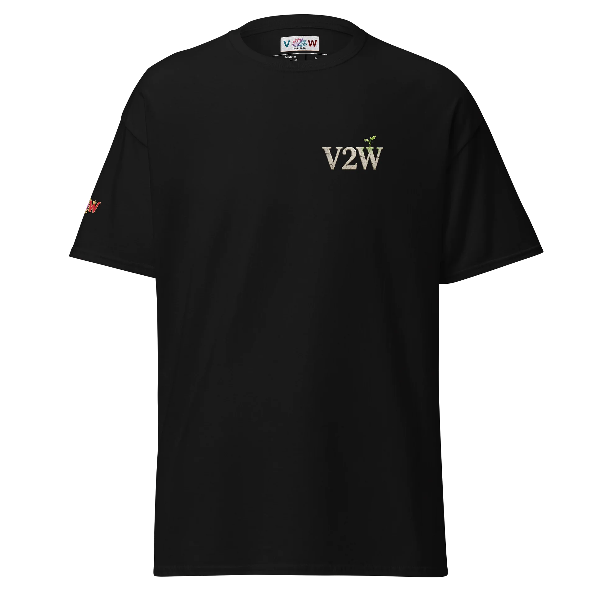 V2W "WHAT YOU DO GROWS YOU” Concrete Sprout Tee product image (1)