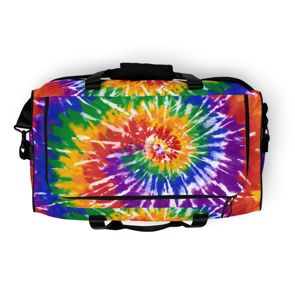 Rainbow tie dye duffle bag product image (8)