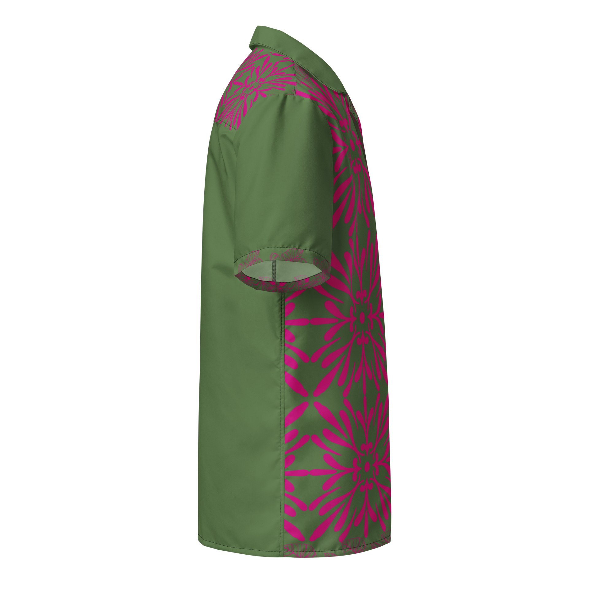 Chemise locale en treillis olive et magenta — PU MANATU product image (4)