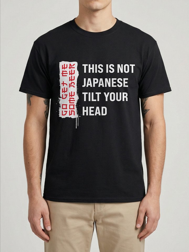 This Is Not Japanese Go Get Me A Beer Funny Beer Drinking Lovers T-Shirt product image (1)