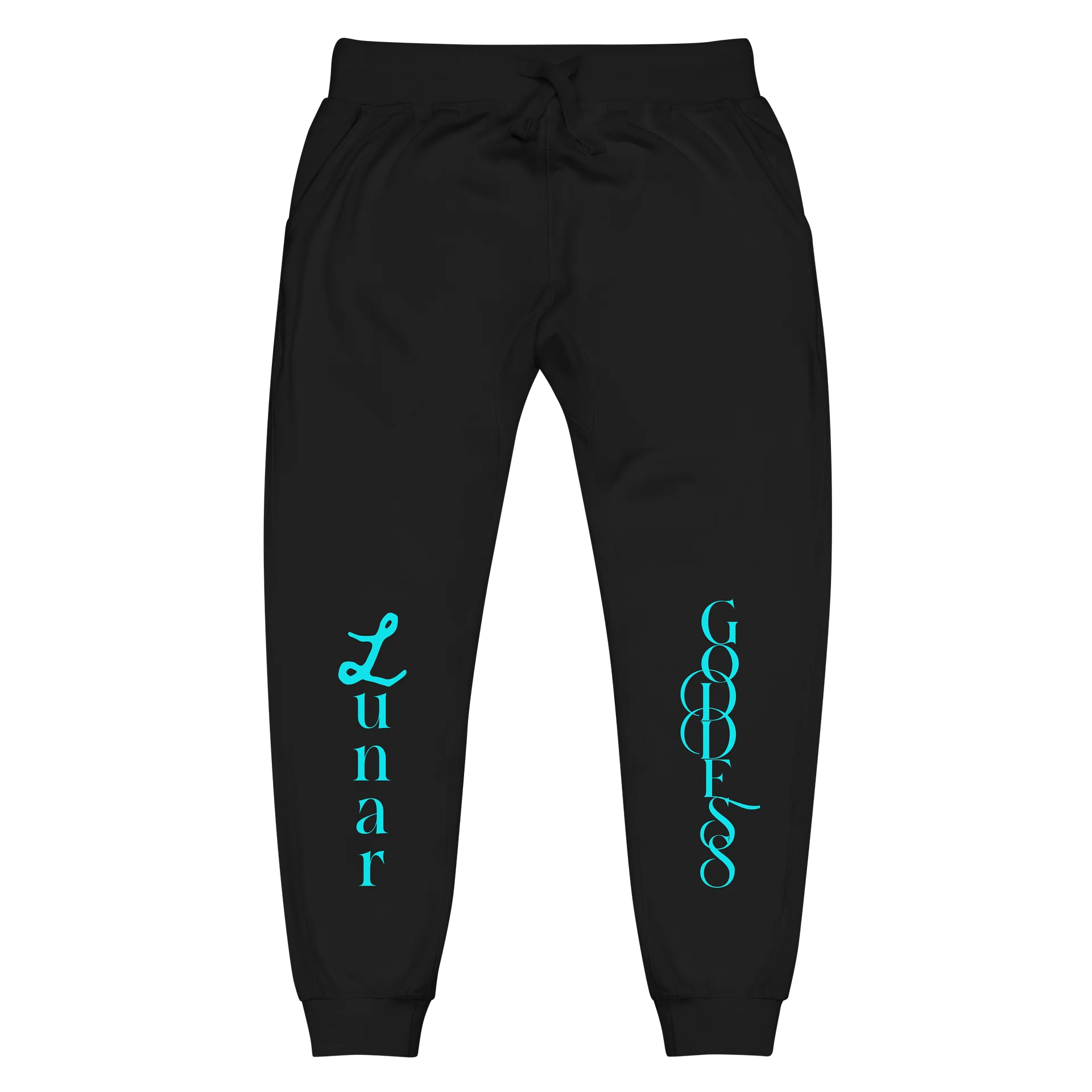 Electric Blue “Lunar Goddess” Women’s Luxury Celestial Joggers product image (1)