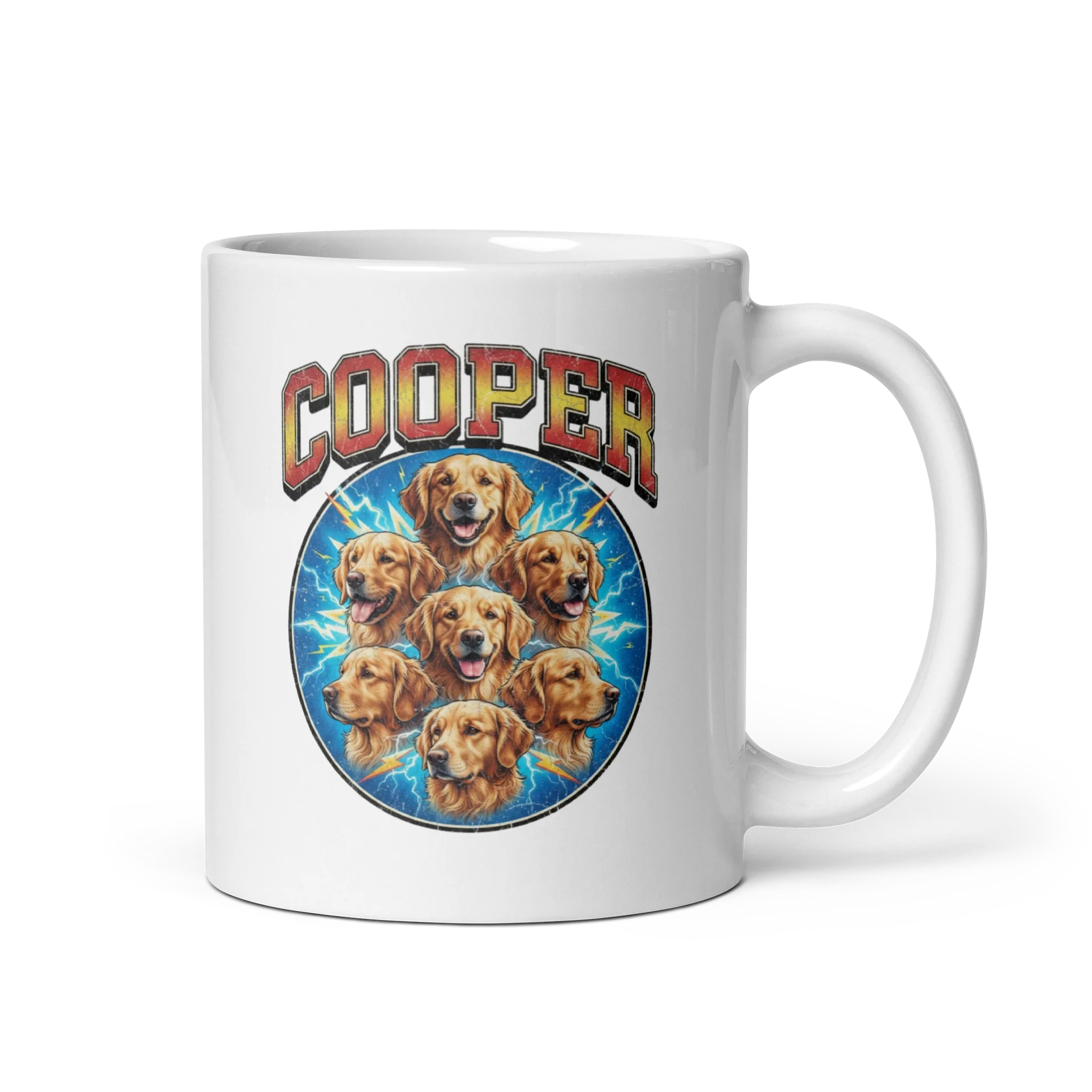 COOPER Vintage 90s Golden Retriever Ceramic Mug product image (1)