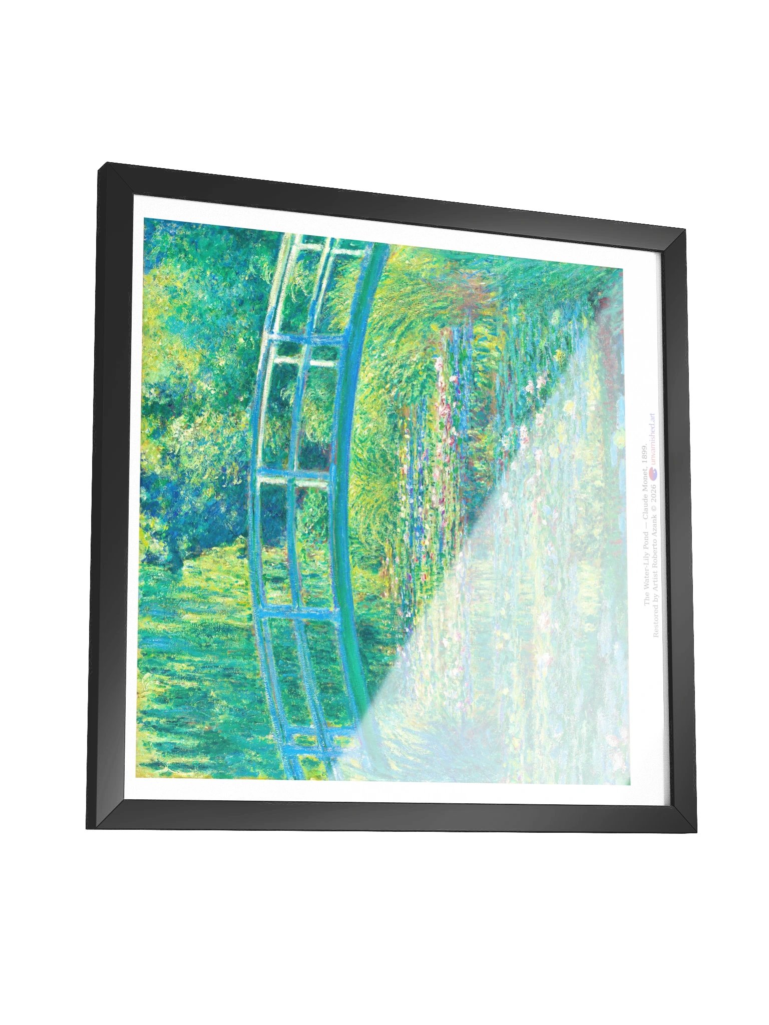 The Water-Lily Pond — Square Framed Matte Poster product image (3)