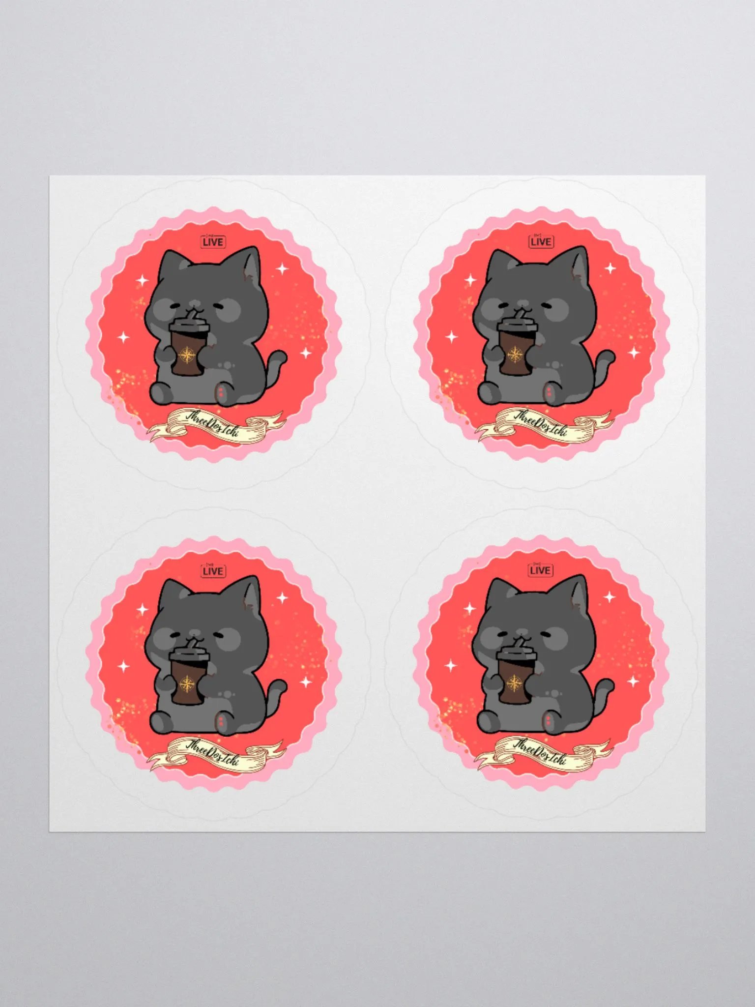 Kitty Sticker Sheet product image (1)