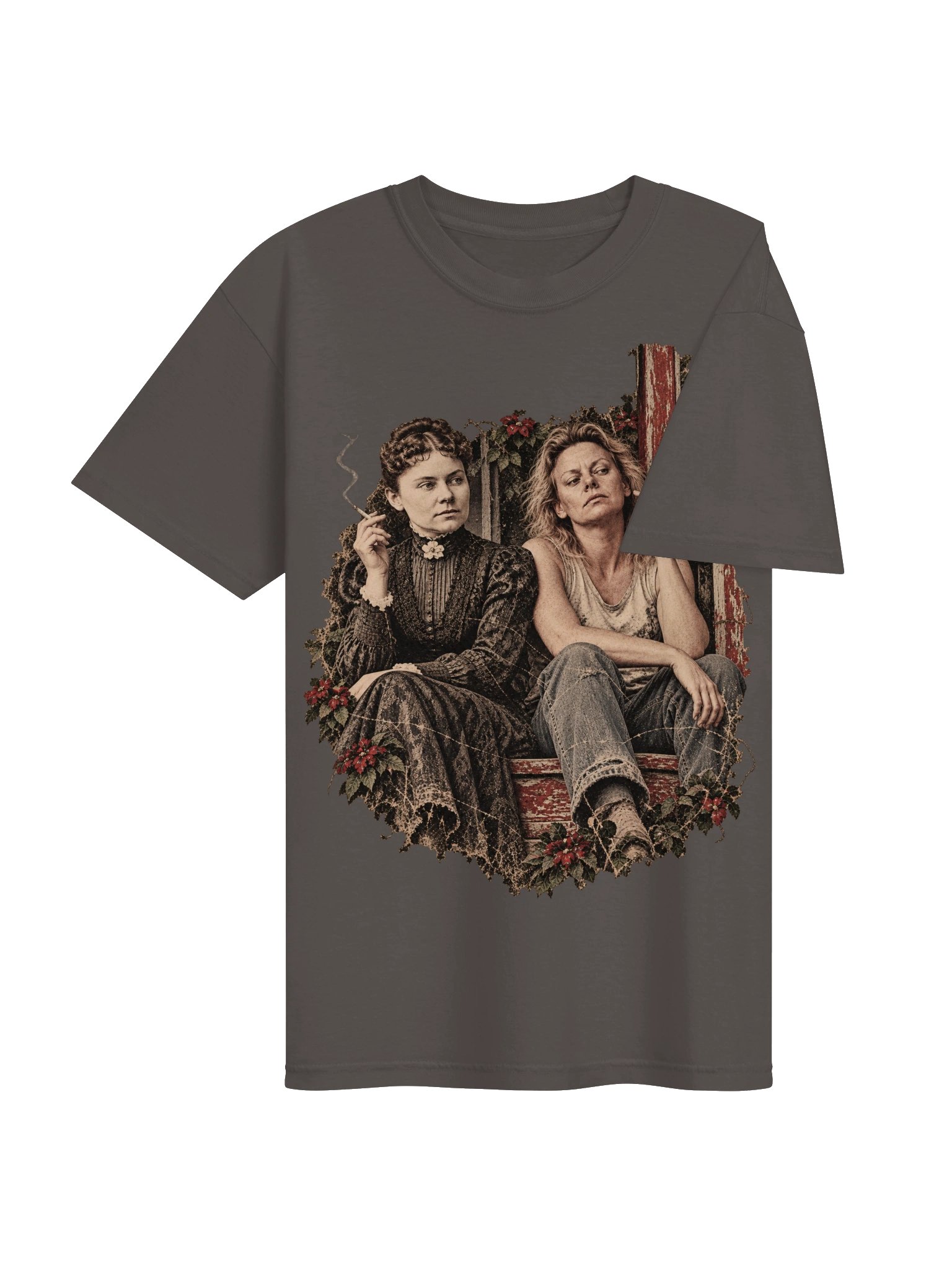 Lizzie Borden & Aileen Wuornos Smoke Break Tee product image (3)