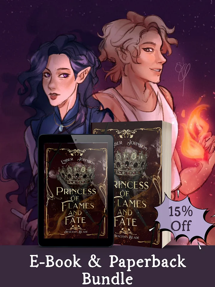 Princess of Flames and Fate Paperback & E-Book Bundle product image (1)