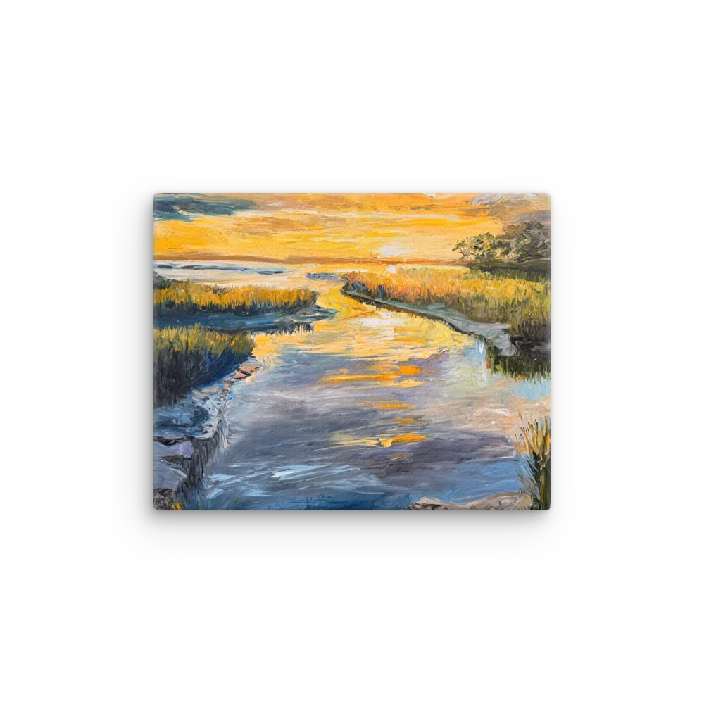 Salt Marsh Sunset - Giclee Canvas product image (1)