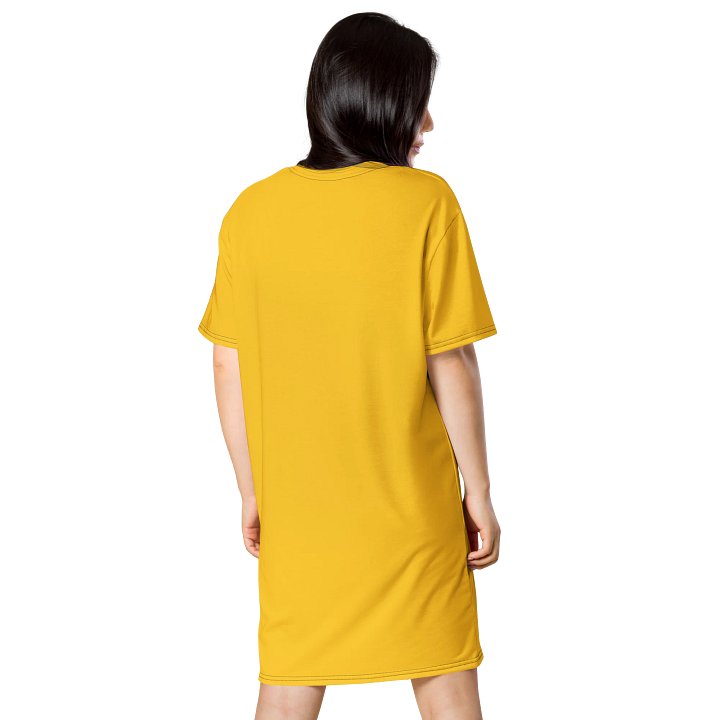 Oversized T-Shirt Dress - Stretchy Yellow, Sizes 2XS-6XL product image (2)