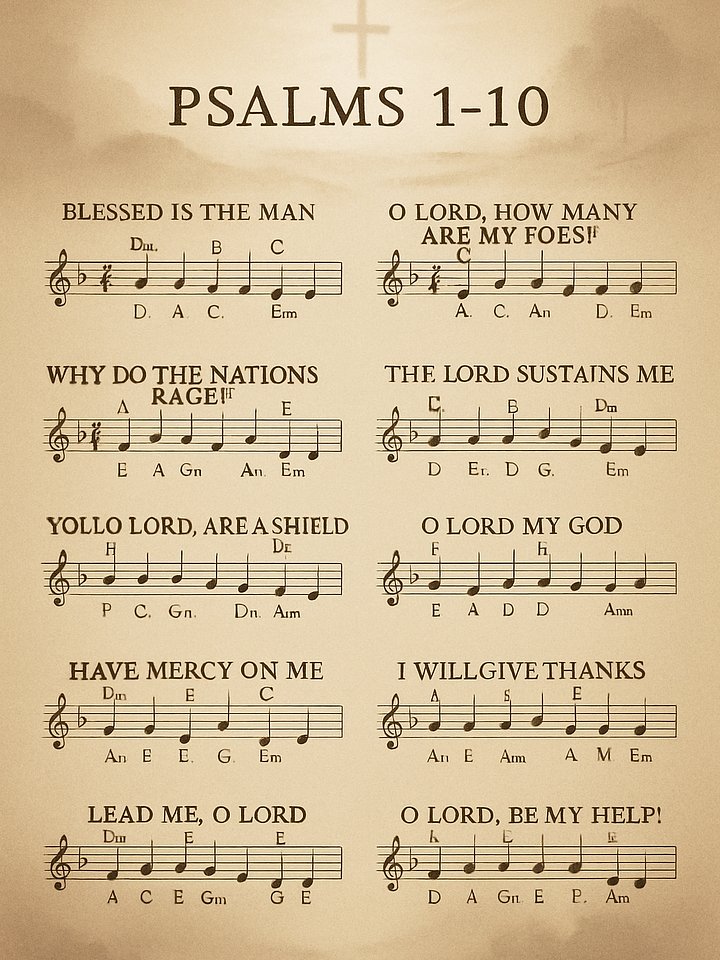 Chord sheet Psalms 1-10 remake product image (1)