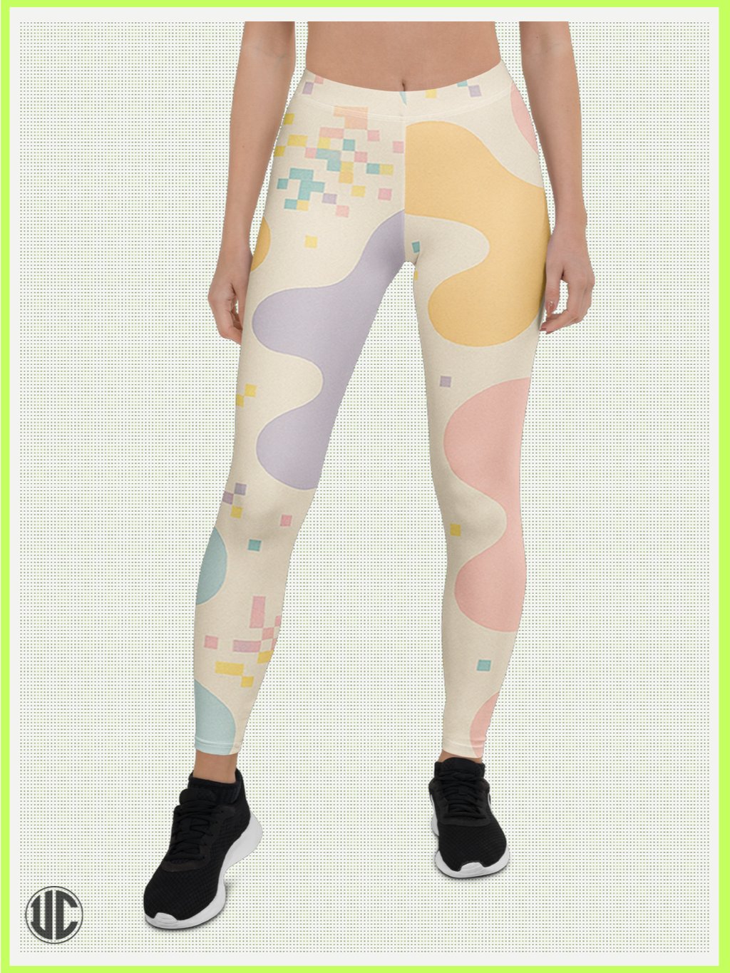 Theo's Digital Wave – Women’s Leggings product image (1)
