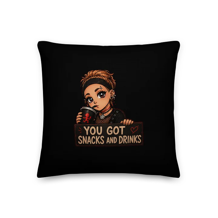 Goth Snacktime Anime All-Over Print Pillow product image (1)
