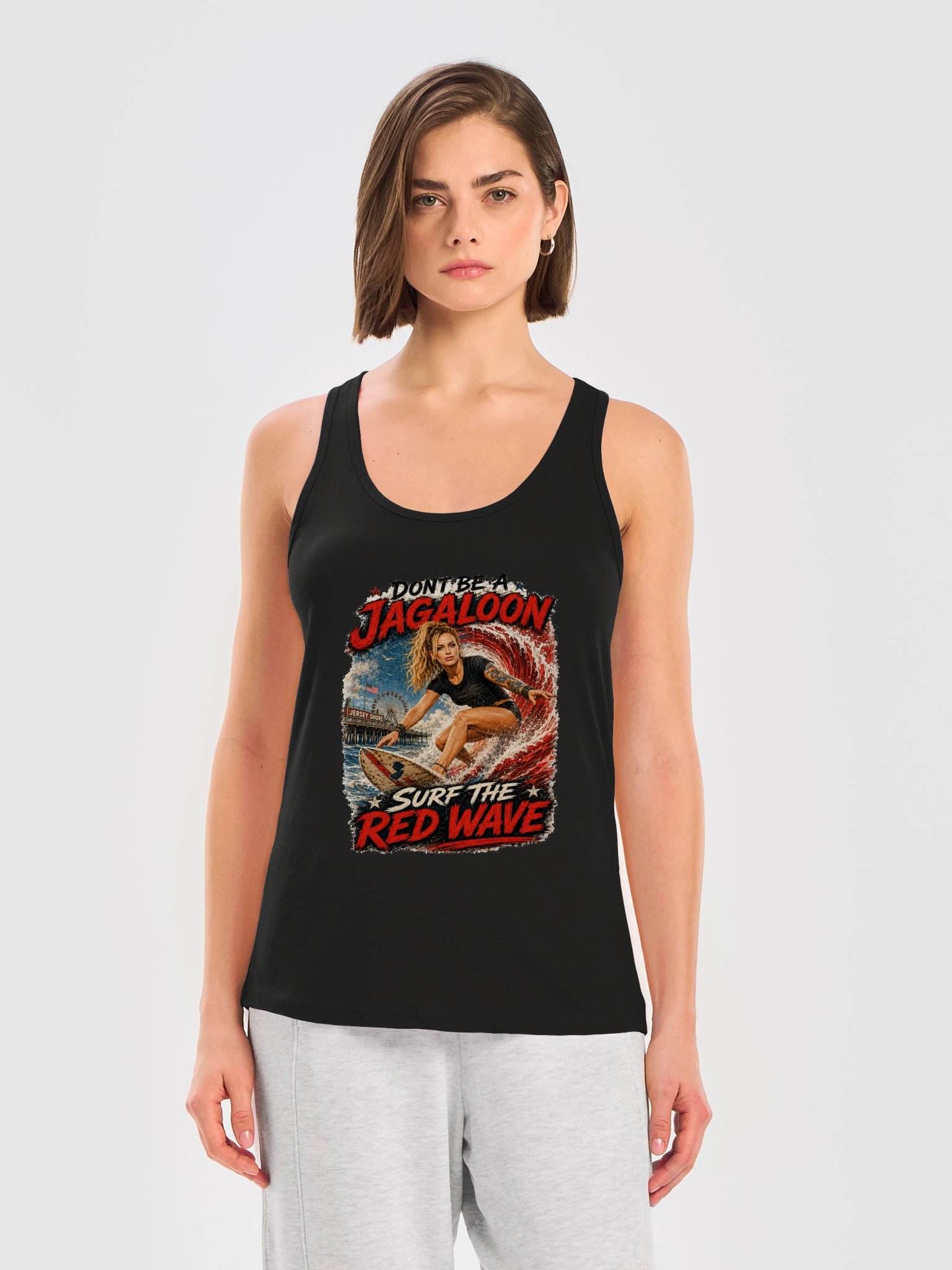 Surf the Red Wave Women’s Racerback Tank product image (3)