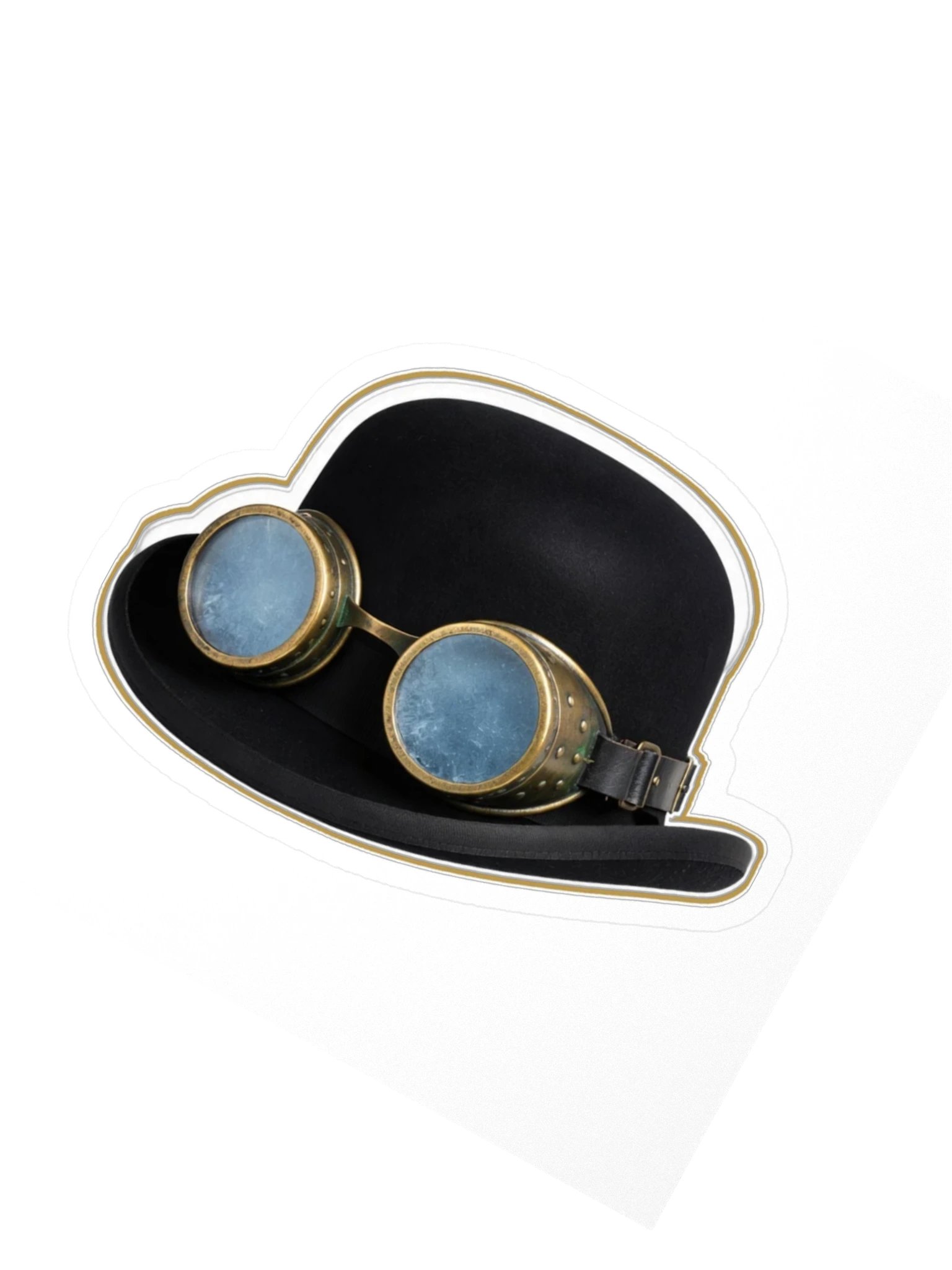 The Brass Veil — Bowler & Halterglass Goggles Sticker product image (2)