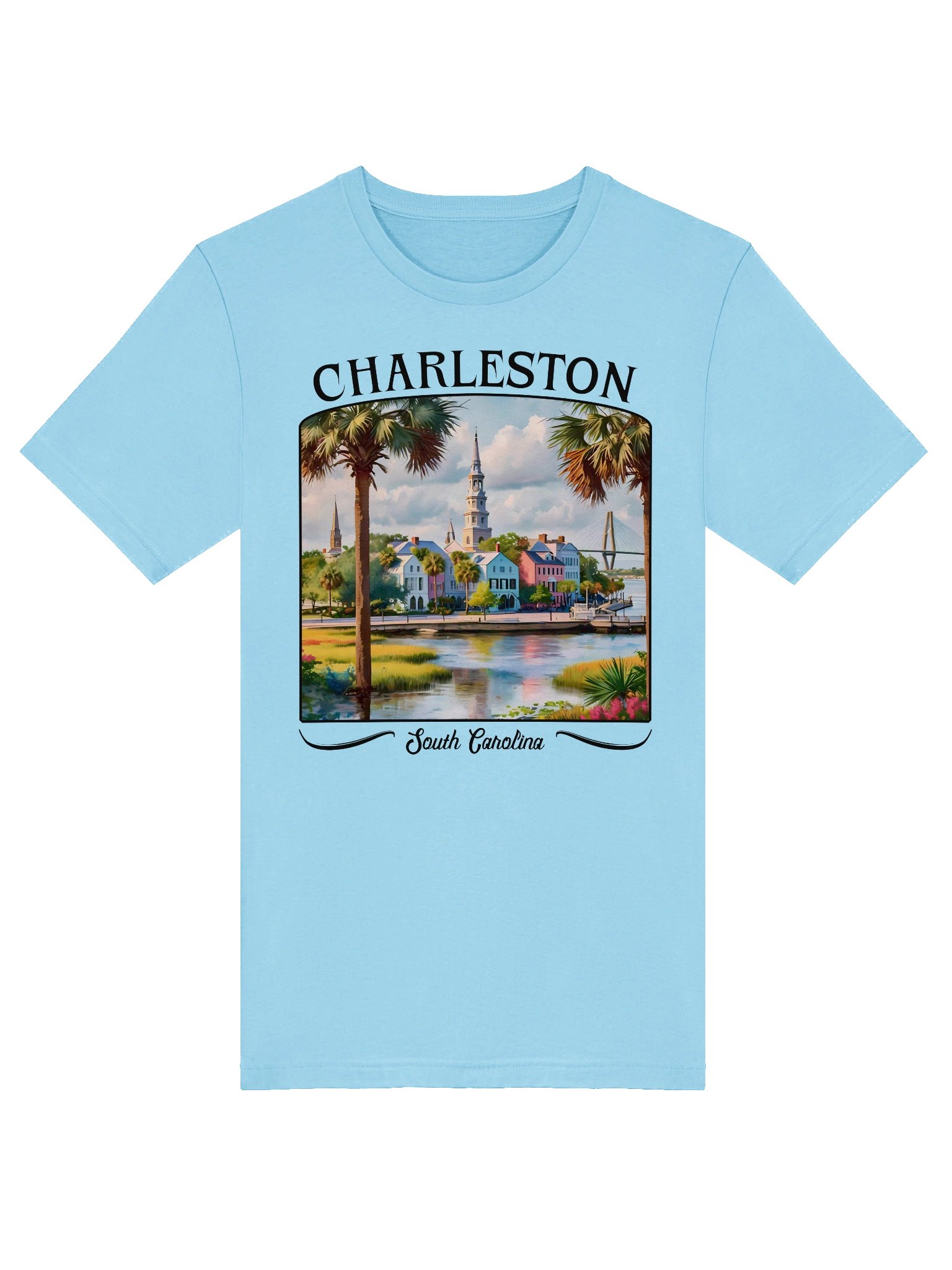 Charleston, South Carolina Watercolor Tee product image (5)