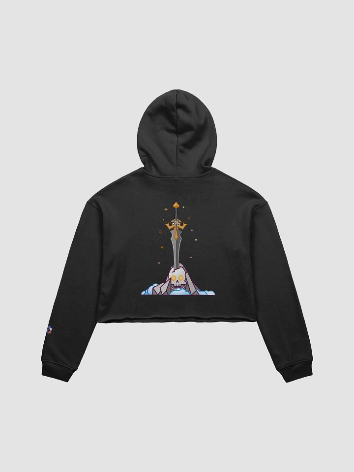 Sword in the Skull - Argent Variation - Crop Hoodie product image (2)