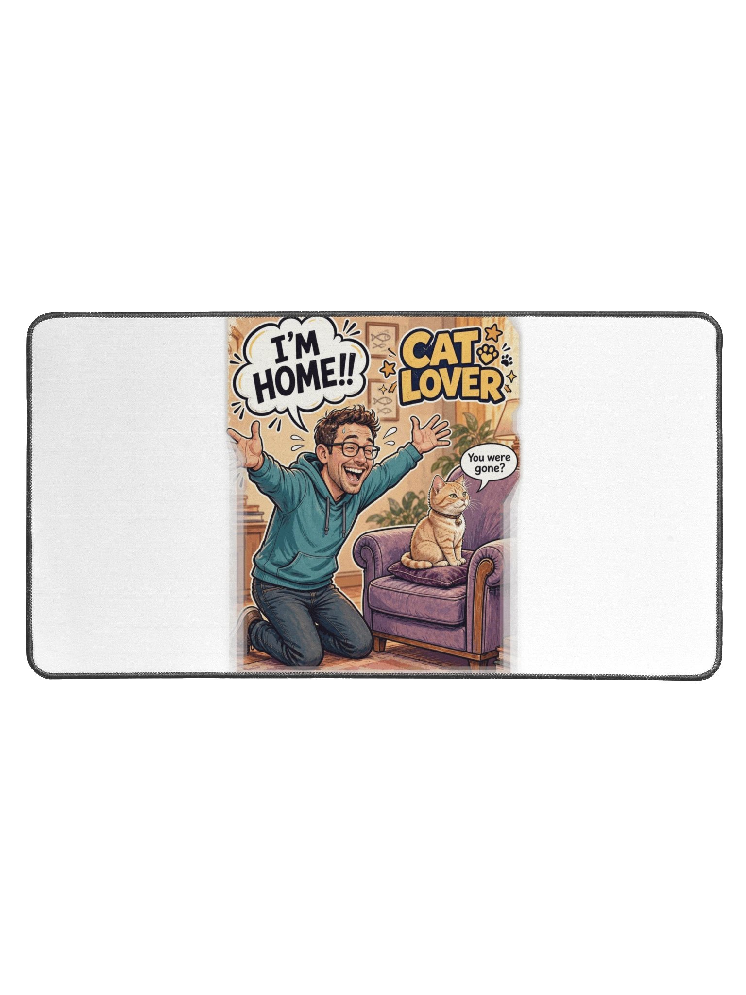 Cat Lover Desk Mat 15.5 x 31.5 in product image (1)