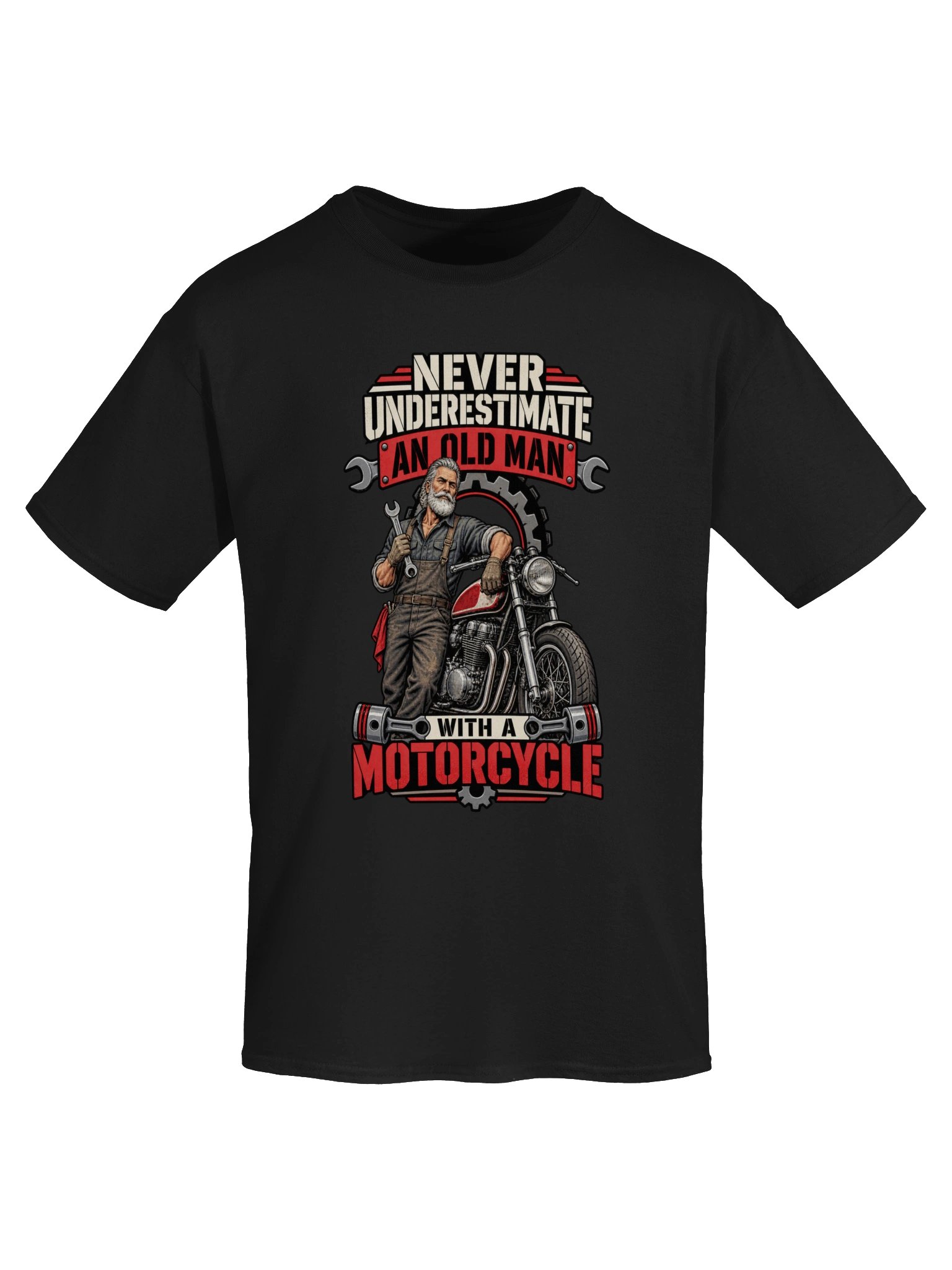Never Underestimate an Old Man Motorcycle Rider T-Shirt product image (5)