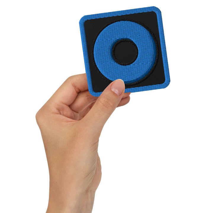 Blue Ring Embroidered Patch product image (2)