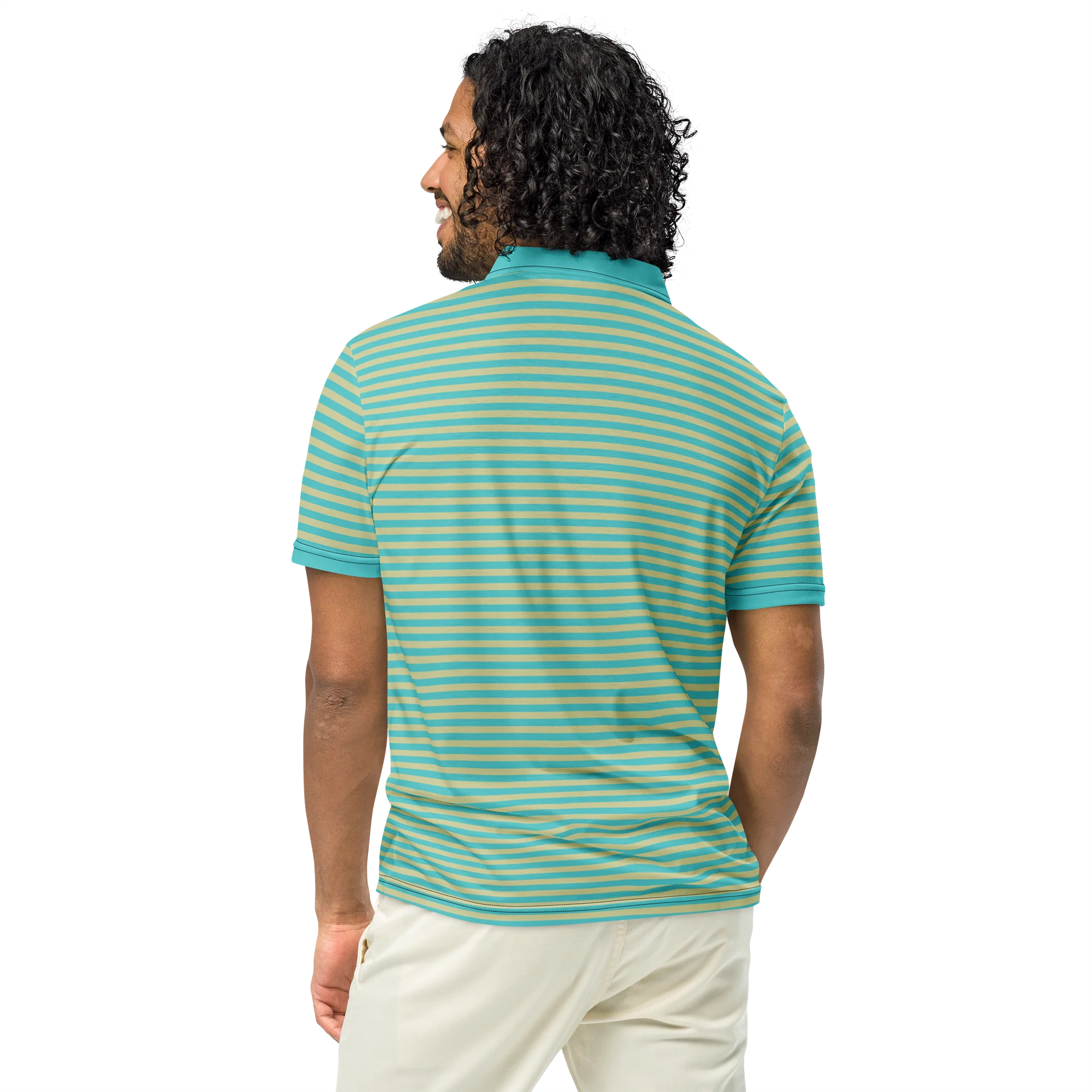 Green Stripped Polo product image (5)